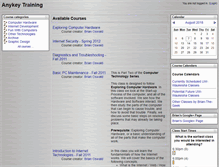 Tablet Screenshot of moodle.anykeycs.com